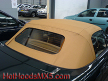 Mazda MX5 Replacement hoods/soft-tops with glass rear window :: Fitted on site, mobile fitting or mail order.
